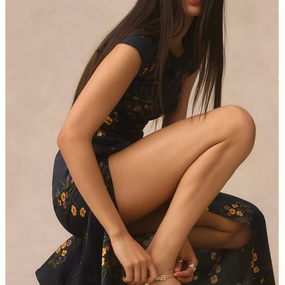 EUC Reformation Birch Silk Dress - Mademoiselle - Picture 2 of 11